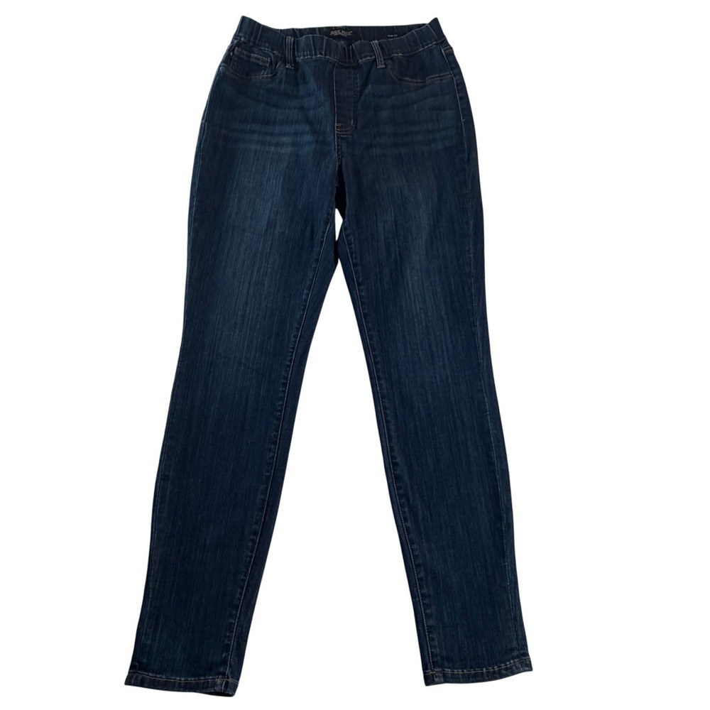 Judy Blue Lara Pull On Slim Jeans Womens 11/30 Dark Wash Stretch JB88750